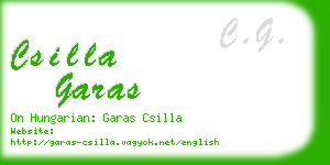 csilla garas business card